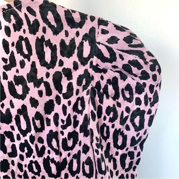 Maje Black and White Animal Print Mini Dress - Picture 9 of 9